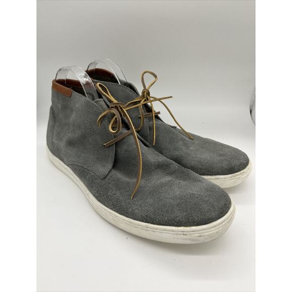 Mens Kenneth Cole Reaction MR62491SU Nine To Five SU Gray Suede Shoe Size 11.5 - Picture 1 of 9
